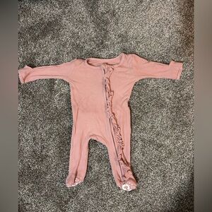 Caden Lane Bamboo Waffle Zipper Footie